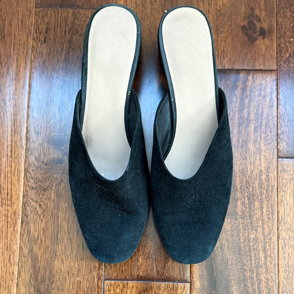 Loeffler Randall Black Suede Mules